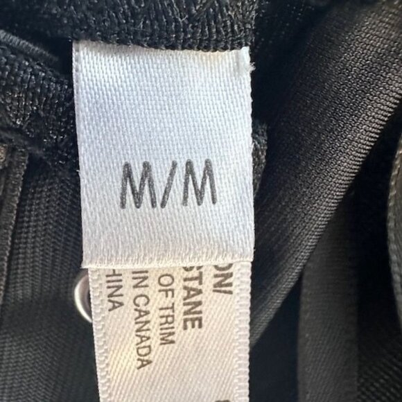 NWT Coquette Black Corset Top With Front Zip & Lace-Up Back Size M - Picture 6 of 10